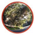 30Cm Wide Angle Security Road Mirror Curved for Indoor Burglar Outdoor Safurance Roadway Safety Traffic Signal Convex Mirror(Orange). 