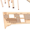 1:100 Halcon Wooden Sailing Boat Model DIY Kit Ship Assembly Decoration Gift.