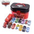 【happy one】Disney Pixar Cars 2 3 Lightning Mcqueen Box Double Layers Parking Lot Toys Children Birthday Gift. 