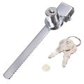 Display Showcase Cabinet Sliding Glass Door Lock With 2 Keys. 