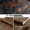 Wood Vinyl Wallpaper Roll Waterproof Self Adhesive Decor Contact Paper Doors Cabinet Desktop Modern Furniture Decorative Sticker - 120x60 cm. 
