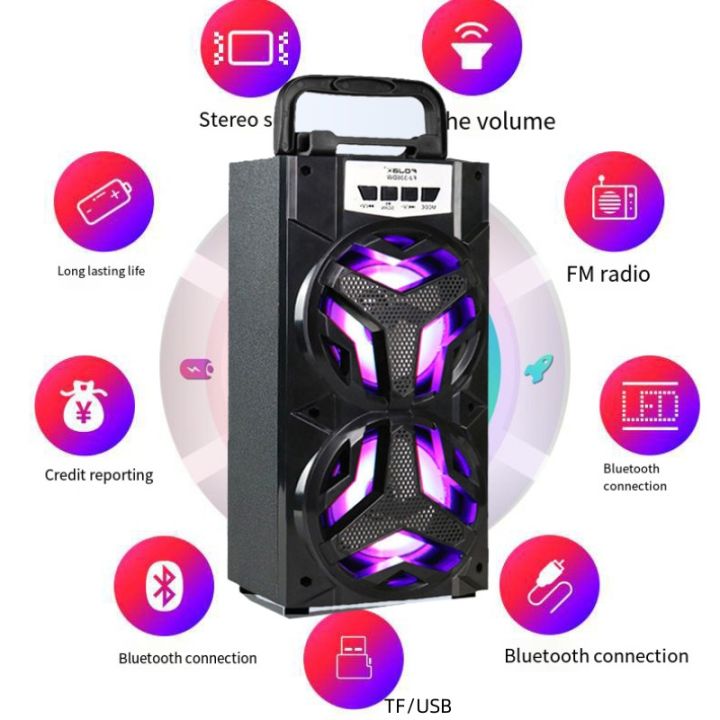 Caixa%20De%20Som%2010W%20Karaoke%20Outdoor%20Portable%20Sound%20Box%20Speaker%20Wireless%20Large%20Home%20Theater%20Bluetooth%20Party%20Speakers%20With%20Wired%20Mic%20-%20Image%203