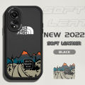 For OPPO A18 A38 Back Cover Slim Skin Feeling Cartoon Simple Scenery Cover Soft Silicone PU Leather Phone Case.
