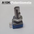 D-SHAFT A10K A-10K 3 Pin Leads Potentiometer D-Shaft 10K 103 3Pin Potentiometer Volume Potentiometer Solid Shaft Variable Resistor Through Hole.