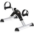 Folding Pedal Exerciser, Mini Exercise Bike Under Desk Bike Foot Pedal Exerciser, Foot Hand Cycle Portable Peddler Machine Bicycle Exerciser Arm Leg Exerciser While Sitting. 