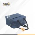 Lunch Carry Bag, Denim Fabric, Blue, (10.5″x8.5″x5″). 