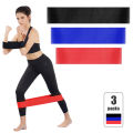 3 PCS Sports Exercise Resistance Loop Bands Set Elastic Booty Band Set for Yoga Home Gym Training. 