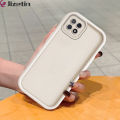 Jizetin for OPPO A73 5G / A53 5G / A72 5G Back Cover Classical Color Ladder Camera Soft Rubber Mobile Phone Case.