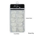 100 Pcs Hawk Curve Nail Tips Half Cover Eagle Claw Curve False Nails Extension 10 Sizes For Art Salon. 