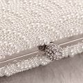 Pearl Clutch Bags Women Purse Ladies Hand Bags Evening Bags for Party Wedding Pearl Fashion Clutch Bags - White. 