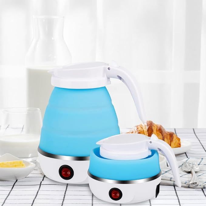 Collapsible Kettle Portable Mini Foldable Electric Kettle Suitable for Home Travel and Camping (Multicolour)