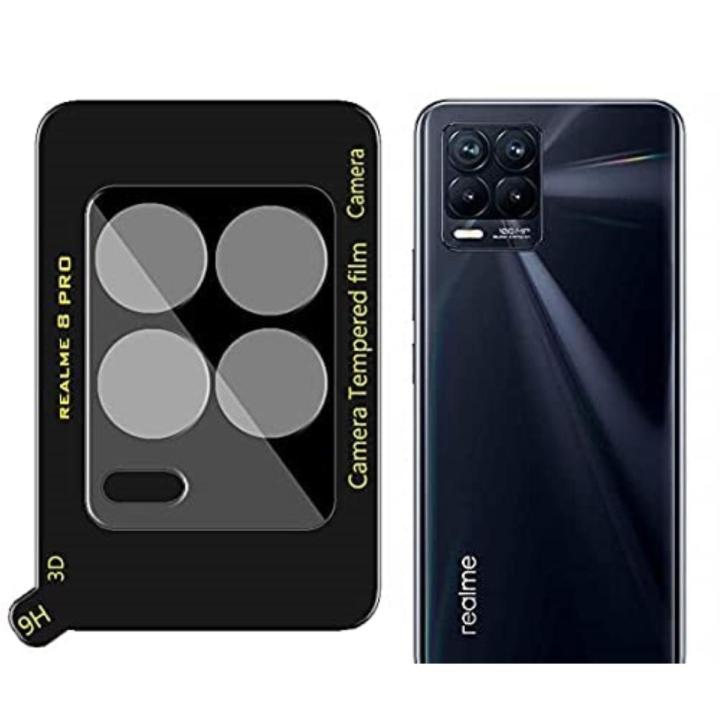 HD tempered Glass Camera Full Lens Protector for Realme /8pro 4g