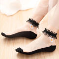 Warm Bamboo Fiber Socks for Women - Comfortable Casual Floral Indoor Slippers for Autumn and Winter. 