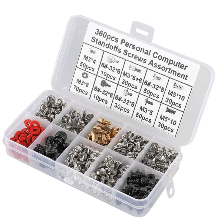 360PCS%20Personal%20Computer%20Screw,Pc%20Case%20Screws,Motherboard%20Standoffs%20for%20Hard%20Drive%20Pc%20Case%20Motherboard%20Graphic%20-%20Image%203