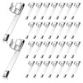 Metal Pencil Clips Slide on Pencil Pocket Clips Snap in, Pencil Holder Clip Metal Hangable Portable Pencil Clips, 60 Pcs.