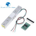 【The road to happiness Store】Load Cell 1KG 5KG 10KG 20KG HX711 AD Module Weight Sensor Electronic Scale Aluminum Alloy Weighing Pressure Sensor For Arduino.