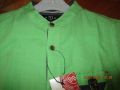 Light Green Color Boys Slab Cotton Shirt.. 