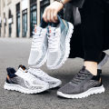 Shoes men's 2024 spring new foreign trade men's shoes sneakers lace-up running shoes fashion trend sneakers men.
