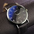 Minimalist Men's Watch Fashion Slim Watch Simple Men's Business Leather Quartz Watch Clock Casual Wristwatch.