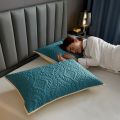 Pure Color Waterproof Antibacterial Oil-proof Anti-mite Pillow Protector Hygroscopic Breathable Mattress Protect Pillowcase. 