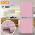 Self-adhesive Wallpaper Waterproof Pvc With Glue Plain Wall Stickers Solid Color Renovation Background Sticker For Home Bedroom Living Room Pink Color (60x150CM).