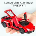 Miniauto 1:32 Lamborghini Aventador SV LP750-4 Diecast Metal Super Toy Car. 