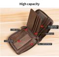 New Vintage Men's Wallet Coin Pocket Multi-Function Driving License Small Wallet Men's Pers Card Holder Money Bag. 