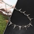 New Rivets Chokers Punk Goth Handmade CCB Material Choker Necklace Spike Rivet Necklace Rock Gothic Chokers. 