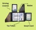 Multifunctional Driving license wallet and Documents Holder for Motorcycle and Cars.