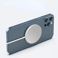 Universal Magnetic Wireless Charger for iPhone 12/13/14 Series, Fast Charging Pad with Smart Connectivity.