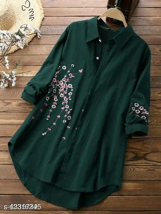 Latest%20New%20Shirt%20Design%20Top%20With%20Skin%20Print%20Floral%20Design%20for%20girls%20-%20Image%204