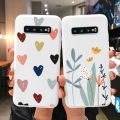 Case For Samsung Galaxy S10 S 10 Plus S10E Phone Cover Cute Cartoon Candy Painted Soft TPU Coque For Samsung S10 S10+ S10E Funda. 