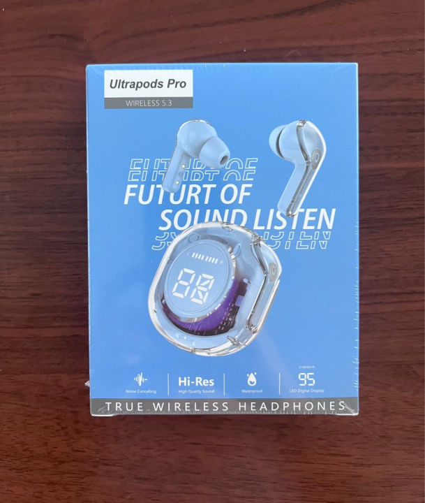 Ultrapods%20Pro%20max%20True%20Wireless%20Earbuds%20with%20Display%20Transparent%20Design,%20Bluetooth%205.3%20Water%20Proof%20by%20Dreamy%20DeaLs%20-%20Image%203