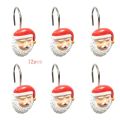 12 resin coral Marine shower curtain hooks.