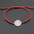 Catholic Religious Belief St. Benedict Cross Stainless Steel Bracelets Manual Chinese Knot Bracelets Men Adjustable Jewelry Gift. 