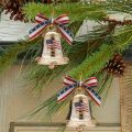 US Founding Commemorative for Christmas Ornament Bell 1776-2026 250th Birthday of America' S Founding Keepsake Bell for Christmas.