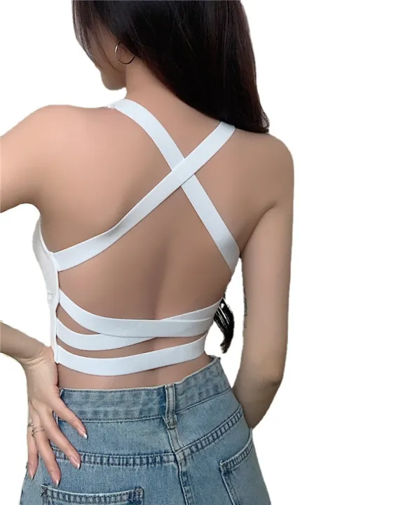 Hot%20Girl%20Sexy%20Beauty%20Back%20Knitted%20Small%20Tank%20Top%20Vest%20Women's%20Inner%20Wear%20Summer%20Underwired%20Padded%20Outer%20Wear%20Underwear%20Top%20-%20Image%205