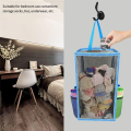 Hanging Breathable Plastic Grid Garbage Bag Green.