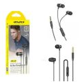 Awei PC-2 Earphones Explosive Bass Headphones Mini Stereo In-Ear Earphone with 3 sizes of Earbuds. 
