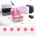Portable Makeup Cosmetic Bag - Travel Makeup Storage Brush Bag Pouch. 