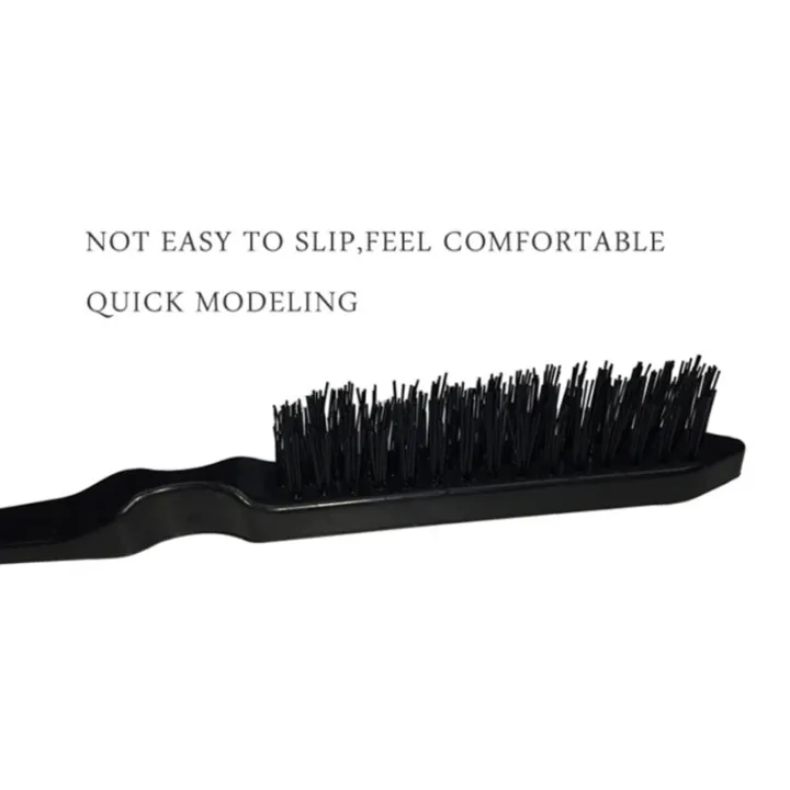 3Pcs%20Slick%20Back%20Hair%20Brush%20Set%20Bristle%20Hair%20Brush%20Brush%20Teasing%20Comb%20for%20Women%20Baby%20Kids%20Black%20Hair%20-%20Image%203