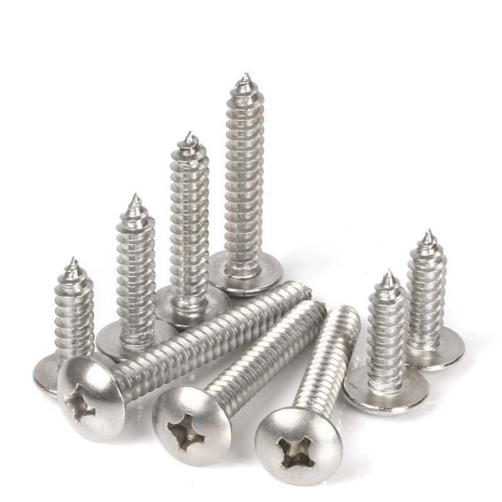 Vis Auto-taraudeuses Inox 304 Tête Plate Phillips - Diamètres M3 à M5 - Lot Neuf