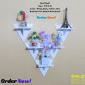 Triangle Wall Shelf Self Adhesive Punch Free (5 Pcs Stand ) waterproof And Premium Quality. 