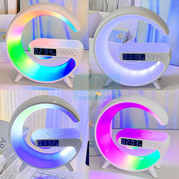 Smart%20light%20sound%20machine%20g63%204-IN-1%20Bluetooth%20Speaker%20Alarm%20Clock%20Wireless%20Charger%20Home%20Stereo%20Loudspeaker%20Subwoofer%20RGB%20Night%20Light%20Lamp%20Fast%20Charging%20Station%20(Charging%20only%20For%20Iphone)%20-%20Image%203