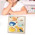 Wooden Matching Puzzle Early Educational Montessori Toy for Baby Preschool.