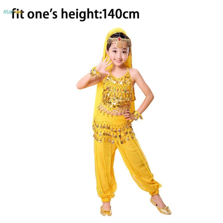 Kids%20Belly%20Dance%20Costumes%20Set%20Oriental%20Kids%20Indian%20Dance%20Costume%20140cm%20Yellow%20-%20Image%205