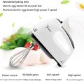 Hand Mixer Mini Small Kitchen Appliance Food Preparation Handheld Cream Blender Egg Beater Cheap Electric 7 Speed Variable Speed Cake Cream Food Processor-White. 