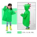 Cute Dinosaur Raincoat Waterproof Children Kids Rain Jacket Boys Girls Rain Coat Outdoor Trench Poncho Student Rainwear.