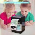 Kids Electronic Money Safe Box Password Saving Bank ATM for Coins and Bills ,piggy bank,. 