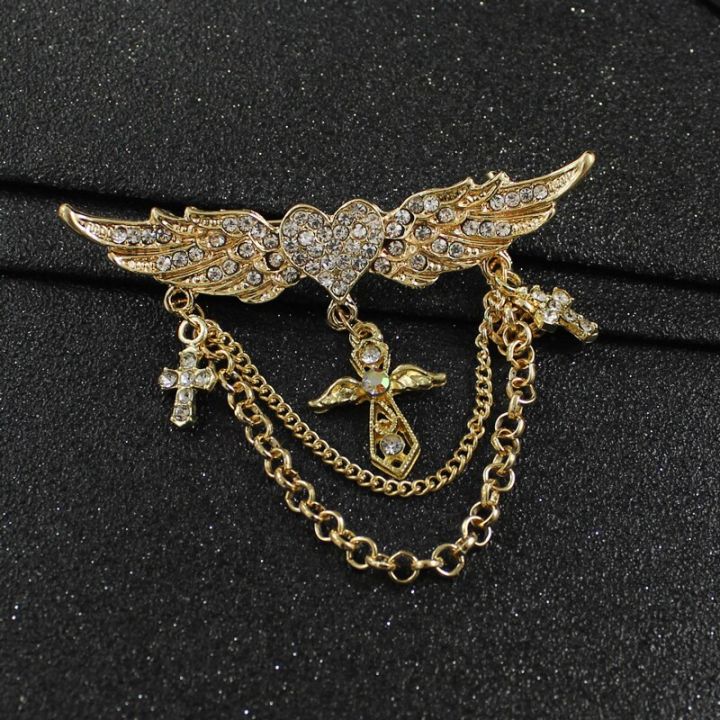 Fashion%20Angel%20Wings%20Heart%20Crystal%20Golden%20Brooch%20Multi-layer%20Chain%20Tassel%20Wings%20Brooch%20-%20Image%203